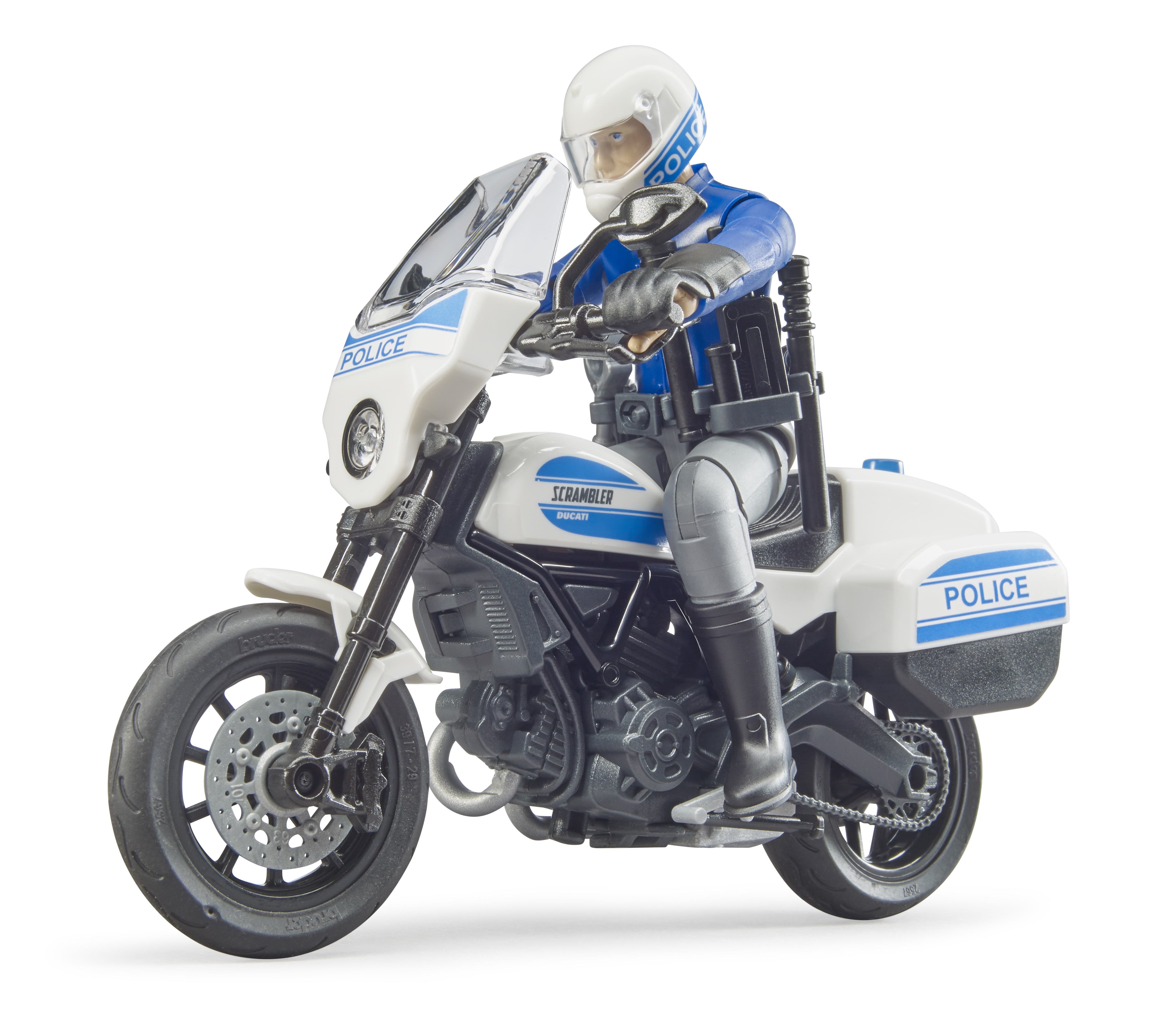 Мотоцикл Bruder Ducati с фигуркой полицейского 1:16 62-731 - фото 1