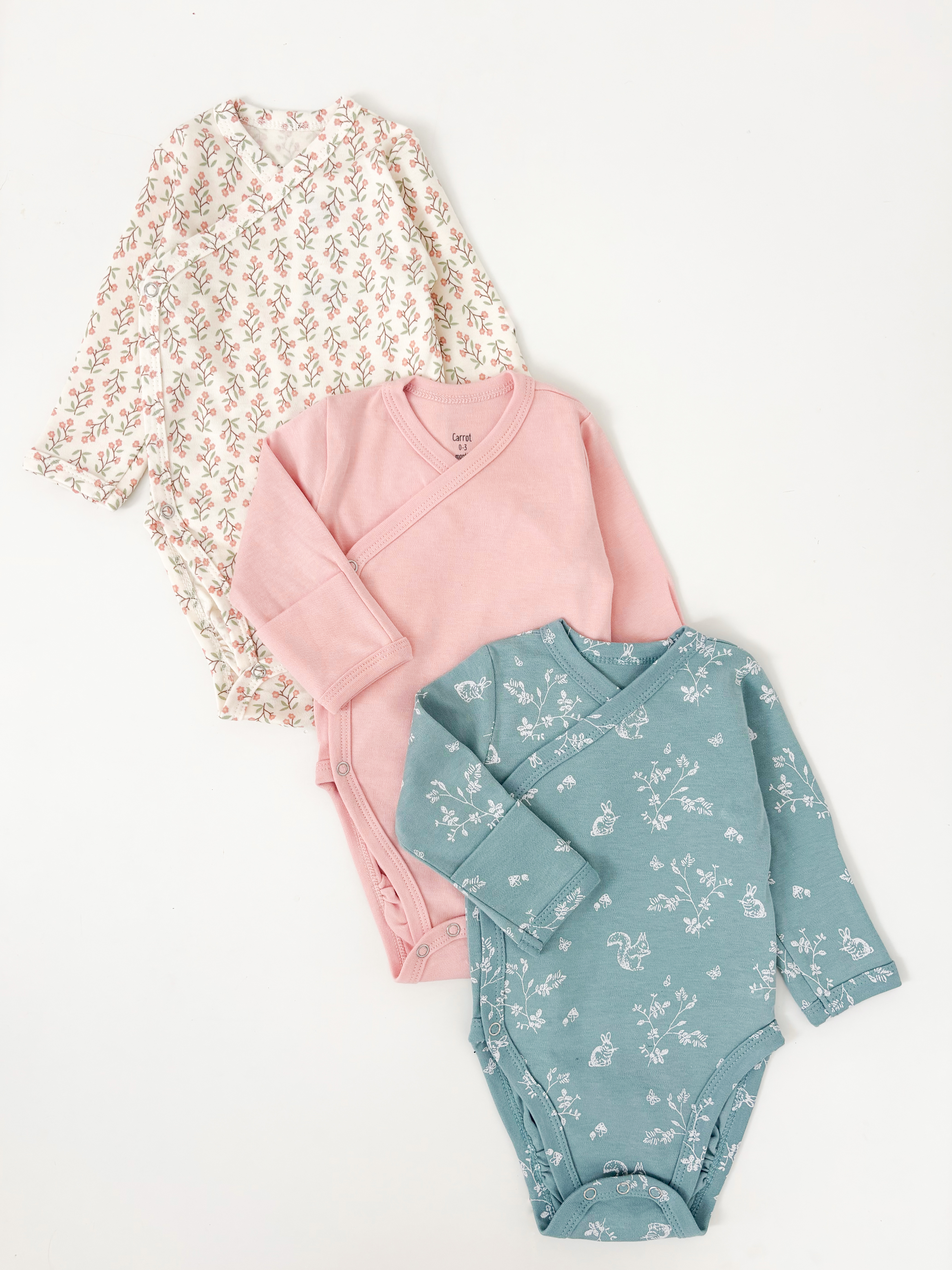 Боди 3 шт Carrot 10002272фрукты - фото 1