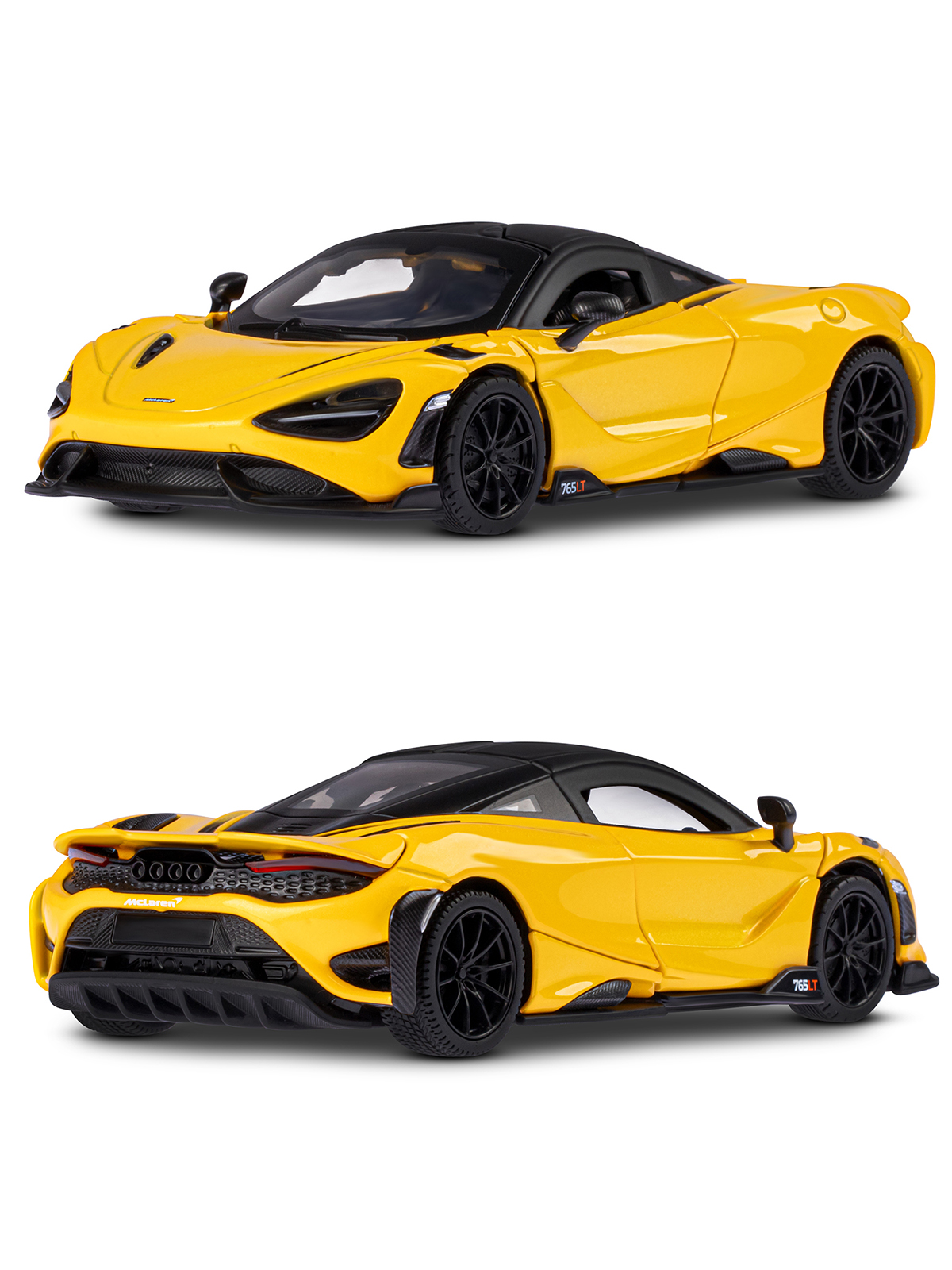 Автомобиль АВТОпанорама McLaren 765 LT 1:32 JB1251597 - фото 7