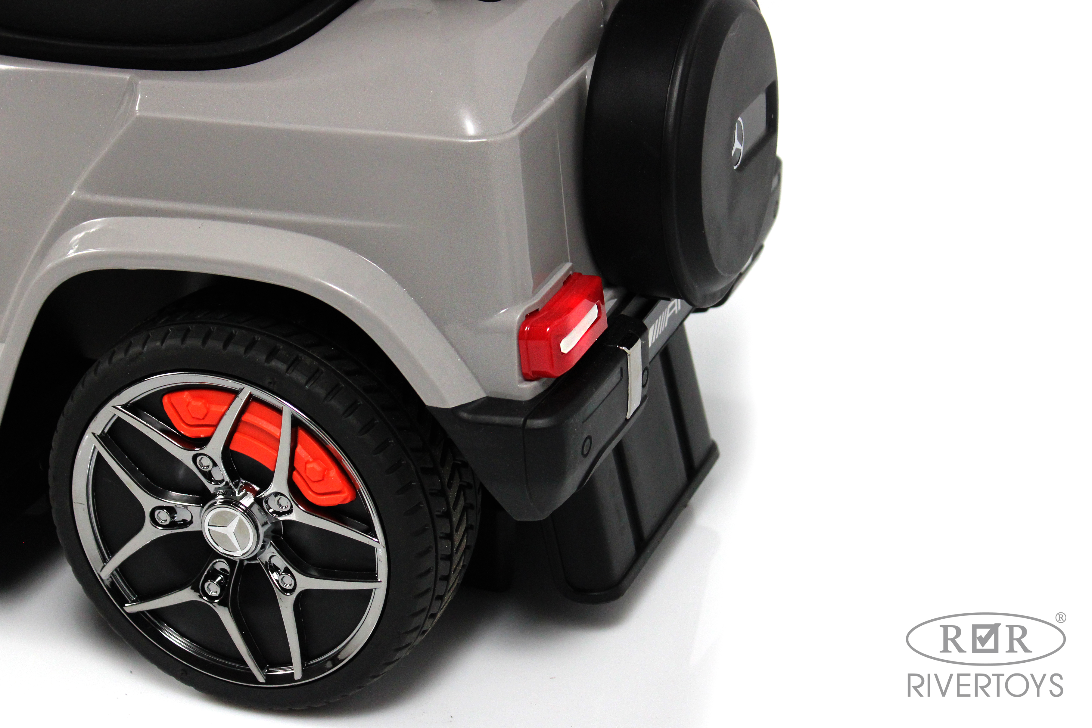 Каталка RIVERTOYS Mercedes-Benz G63 Grey Diamond серый - фото 14