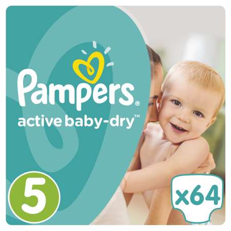 Подгузники Pampers Active Baby 5 (11-18 кг) 64 шт.