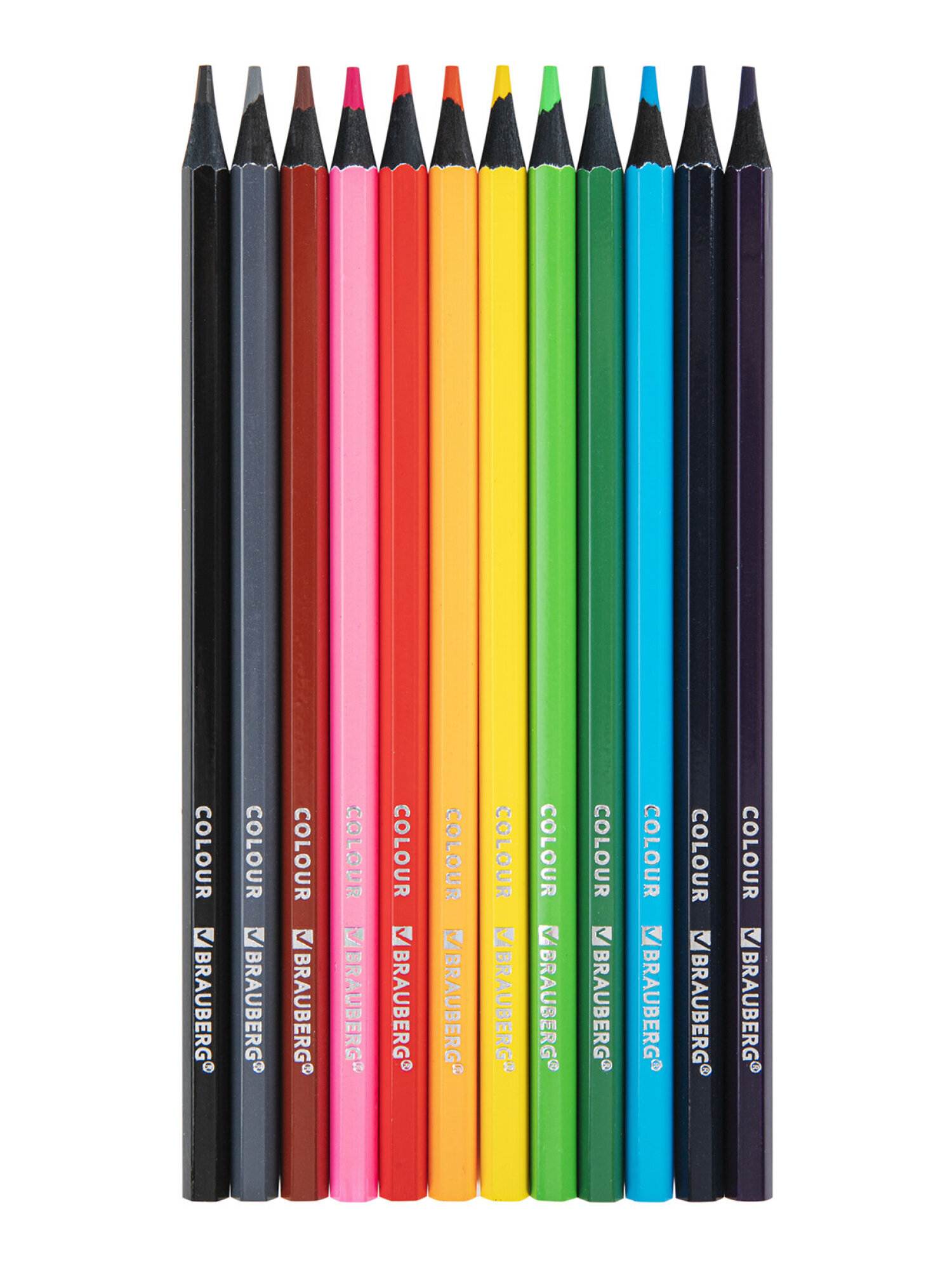 Карандаши цветные Brauberg 12 шт. - фото 7