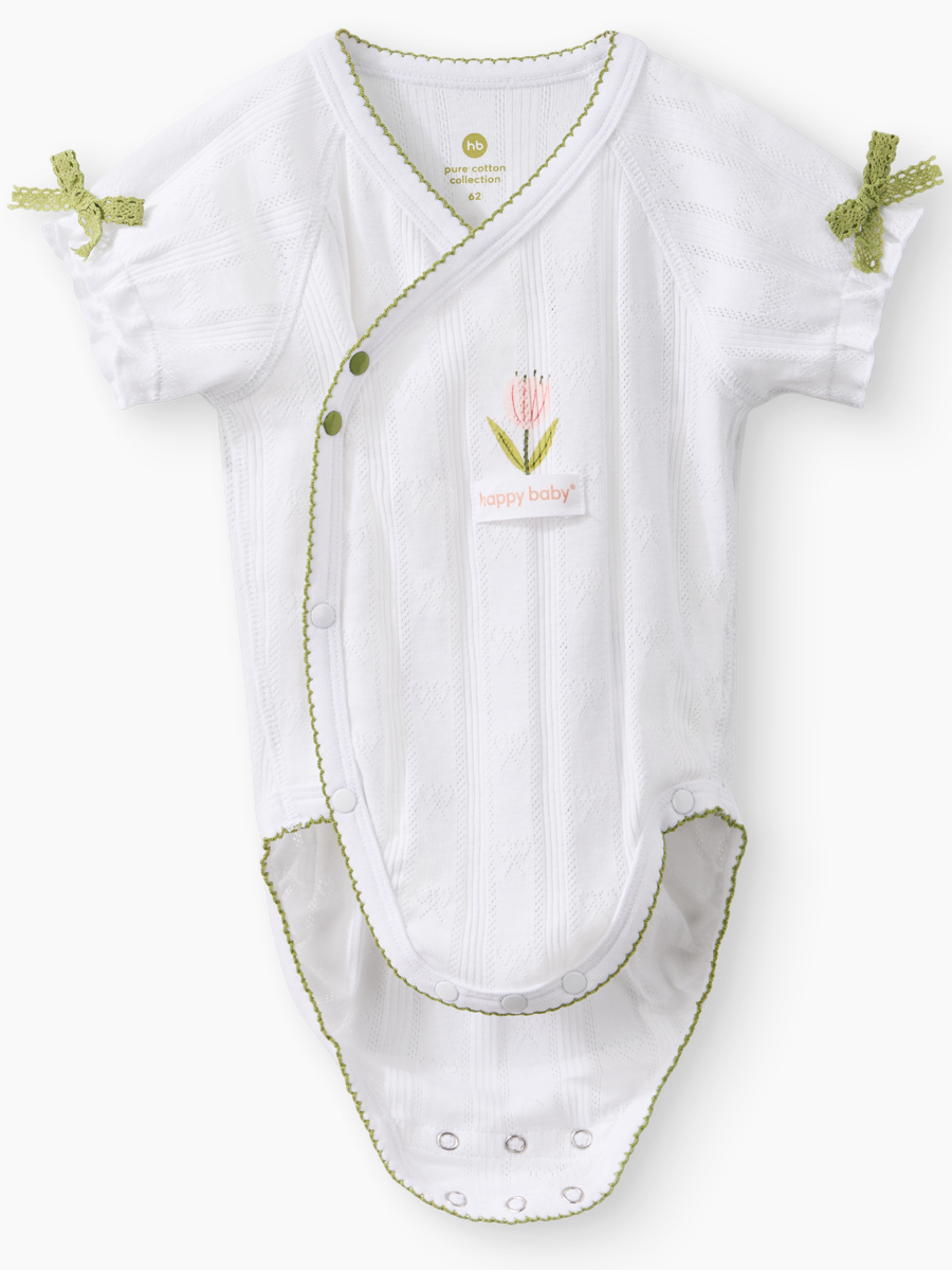 Боди 2 шт Happy Baby 90154-0_white-pink - фото 7