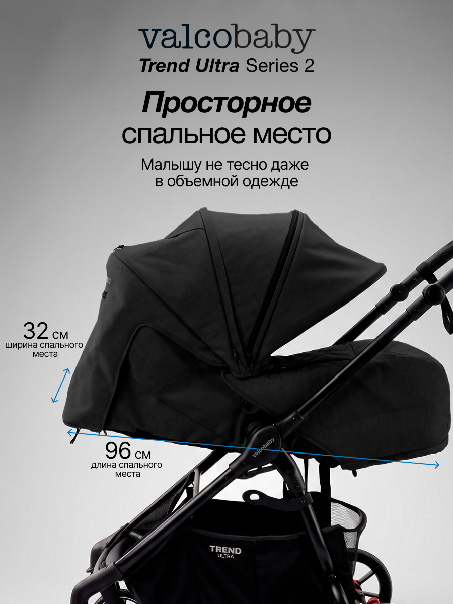 Коляска прогулочная Valco baby Trend Ultra серия 2 черный - фото 2