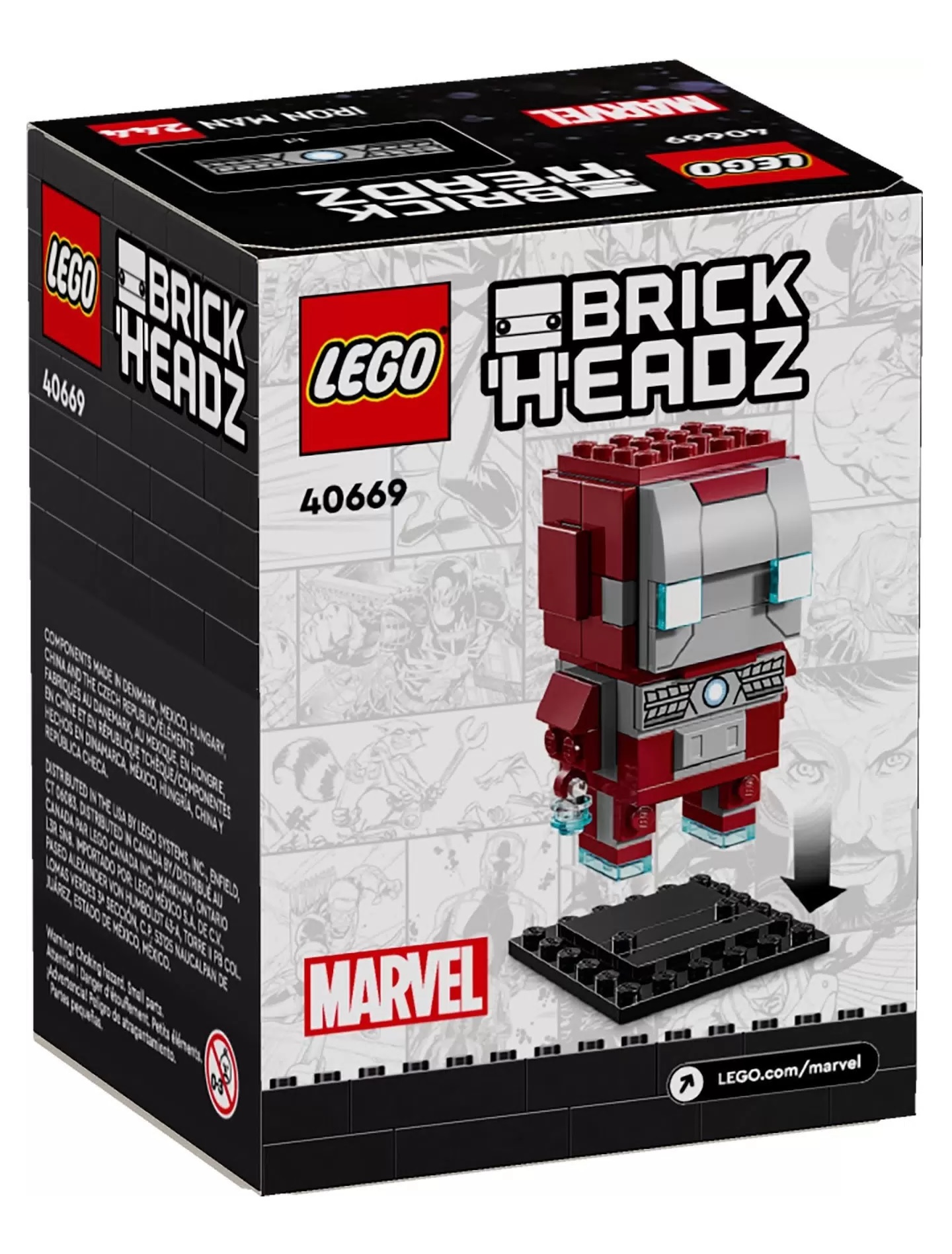 Конструктор LEGO BrickHeadz IRON MAN 101 дет. - фото 4