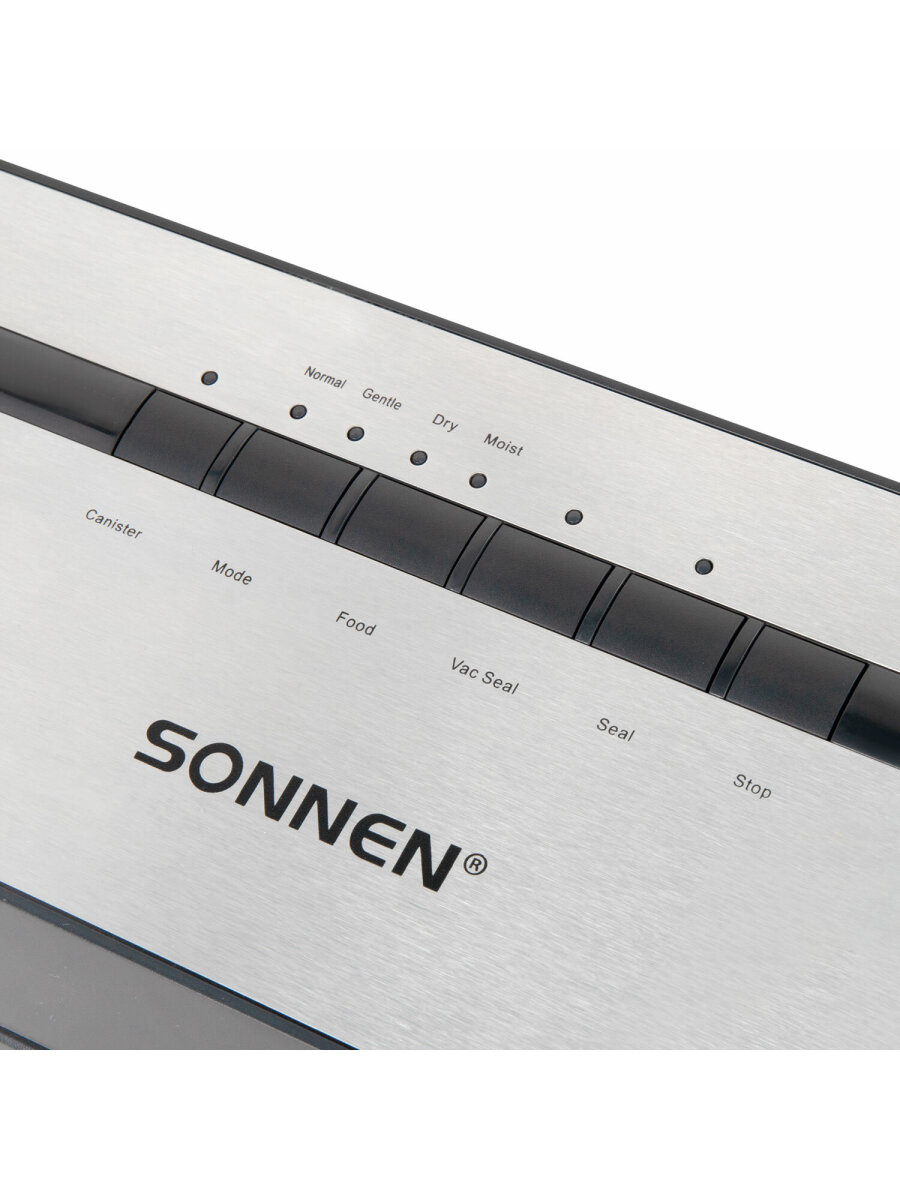 Вакууматор Sonnen упаковщик для сухих и влажных продуктов 5 режимов 110 Вт пайка до 30 см - фото 18