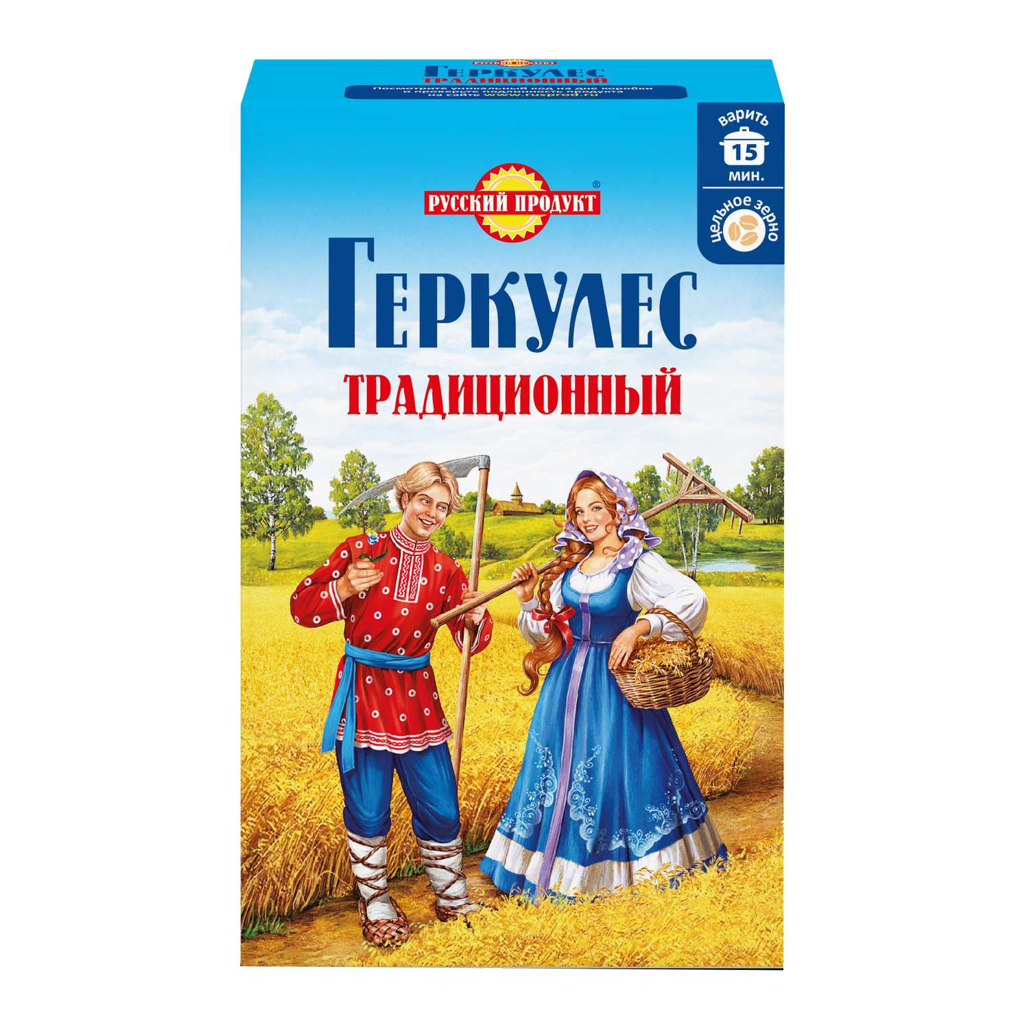 Овсяные хлопья Русский продукт Геркулес Традиционный 420г - фото 1