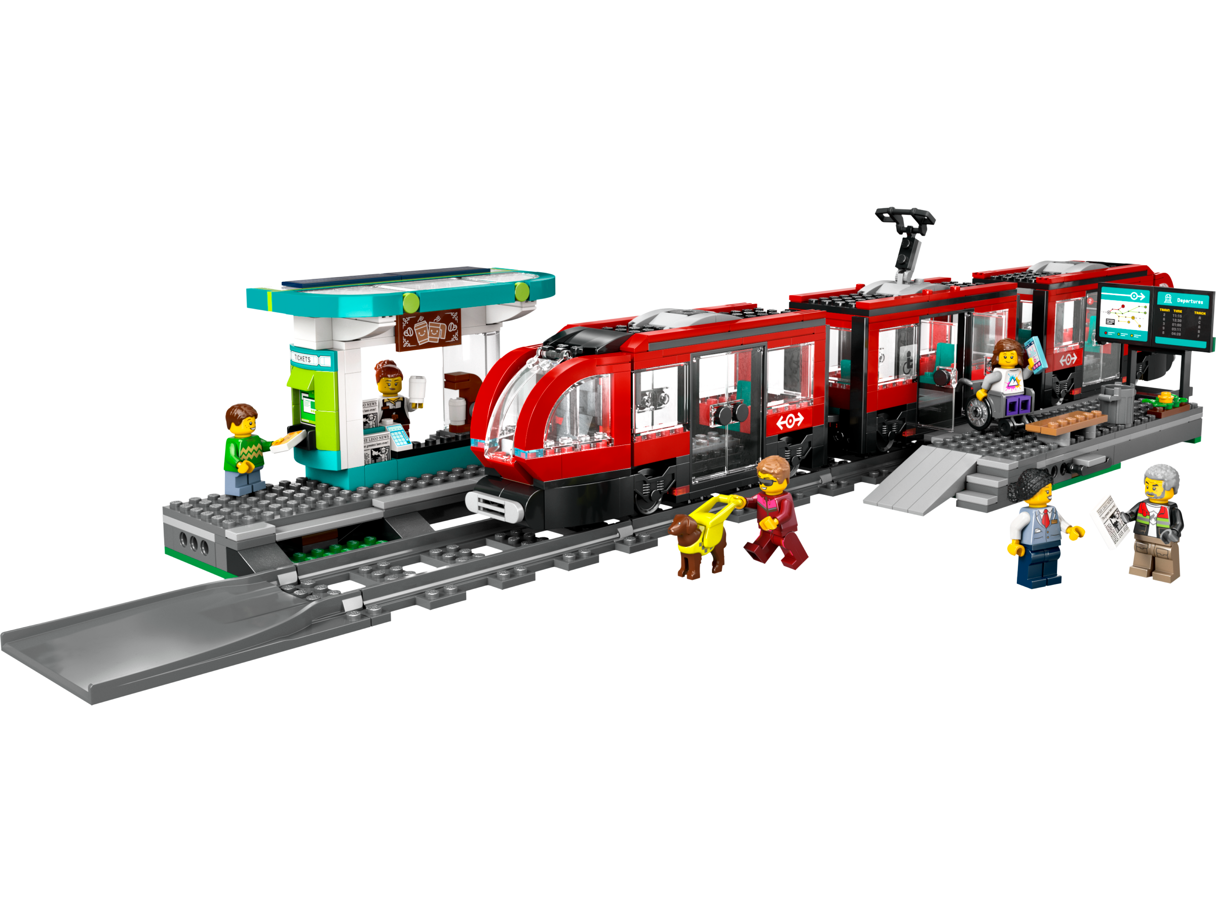 Конструктор LEGO City Трамвай и станция блочный - фото 2