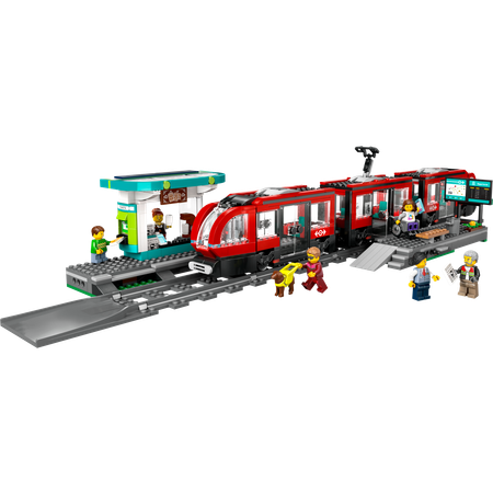 Конструктор LEGO City Трамвай и станция блочный