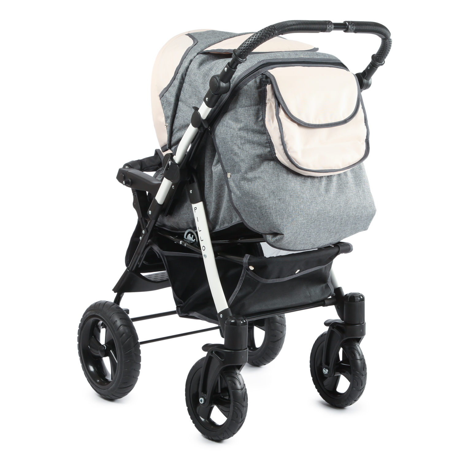Коляска трансформер Babyton Pillo Grey-Beige - фото 8