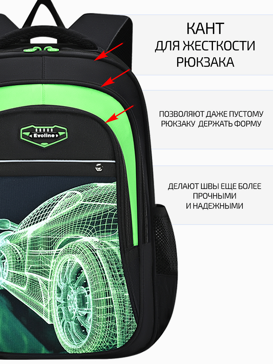 Рюкзак Evoline Гоночная машинка - фото 6