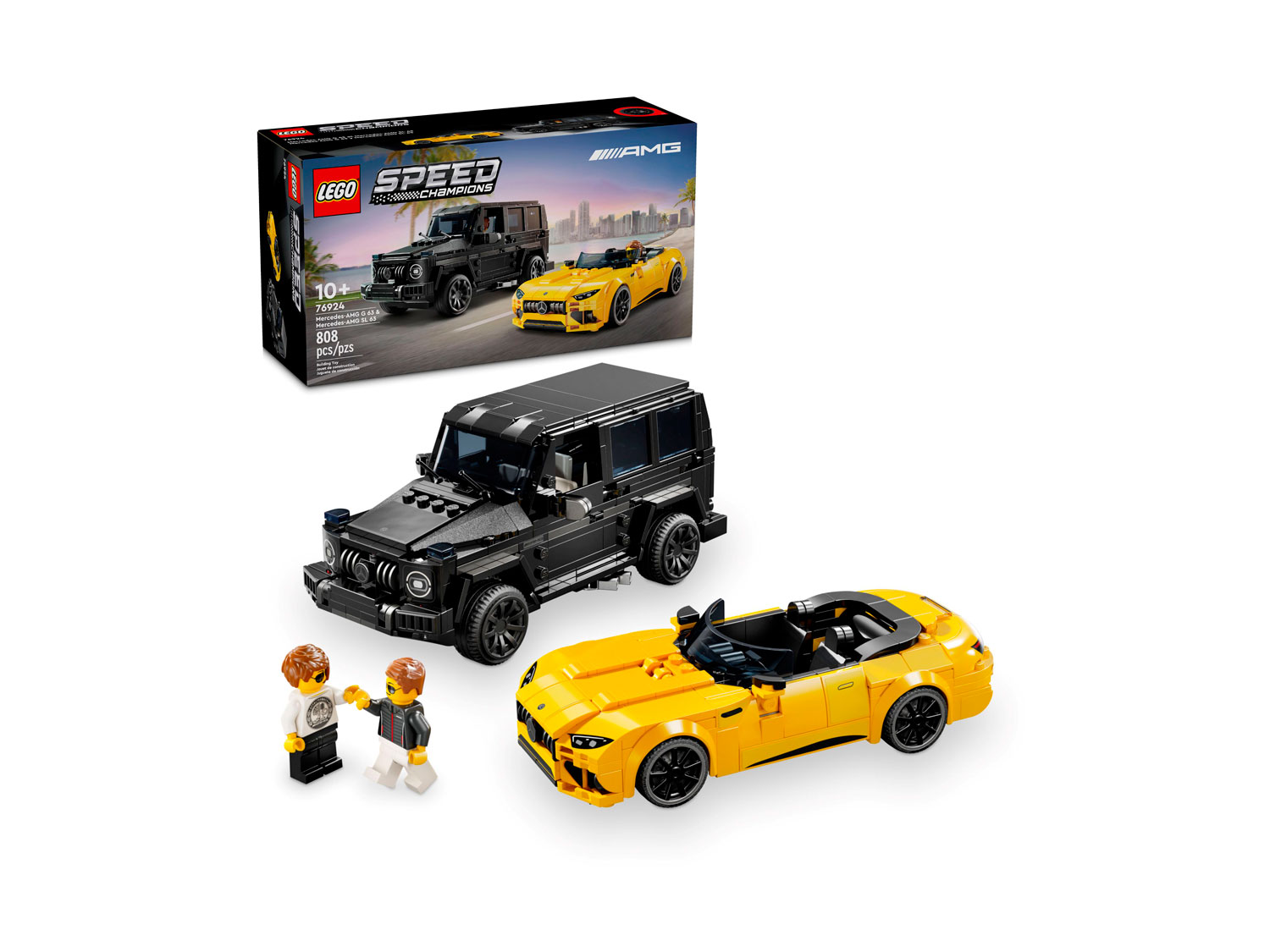 Конструктор LEGO Speed Champions Mercedes-AMG G 63 и SL 63 808 дет. - фото 1
