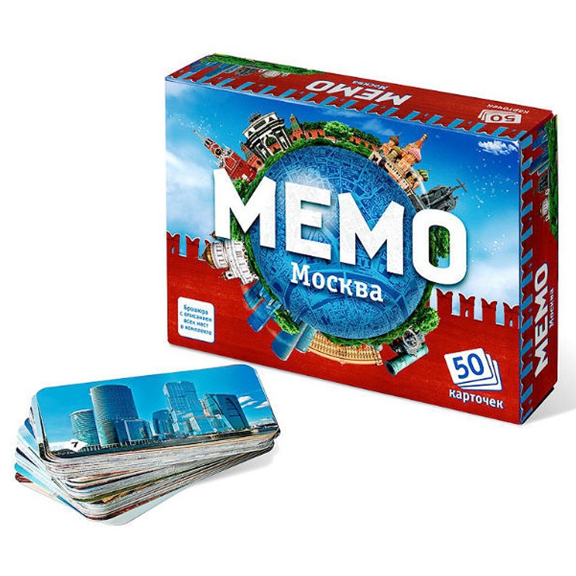 Настольная игра Нескучные игры Мемо Москва + пазлы - фото 3