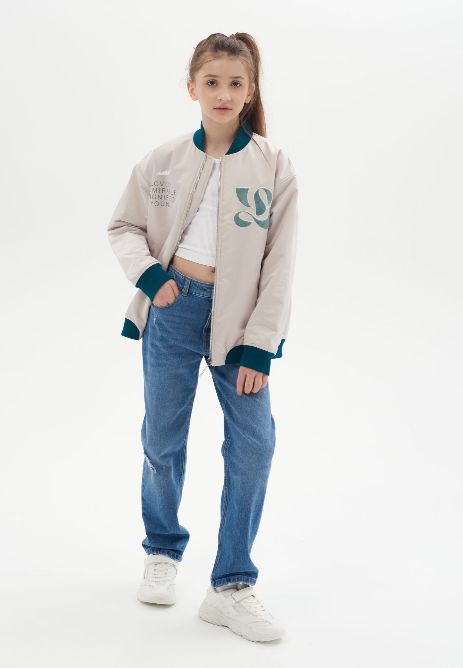 Бомбер Nikasport LADY28-G33-WHT/SND - фото 1