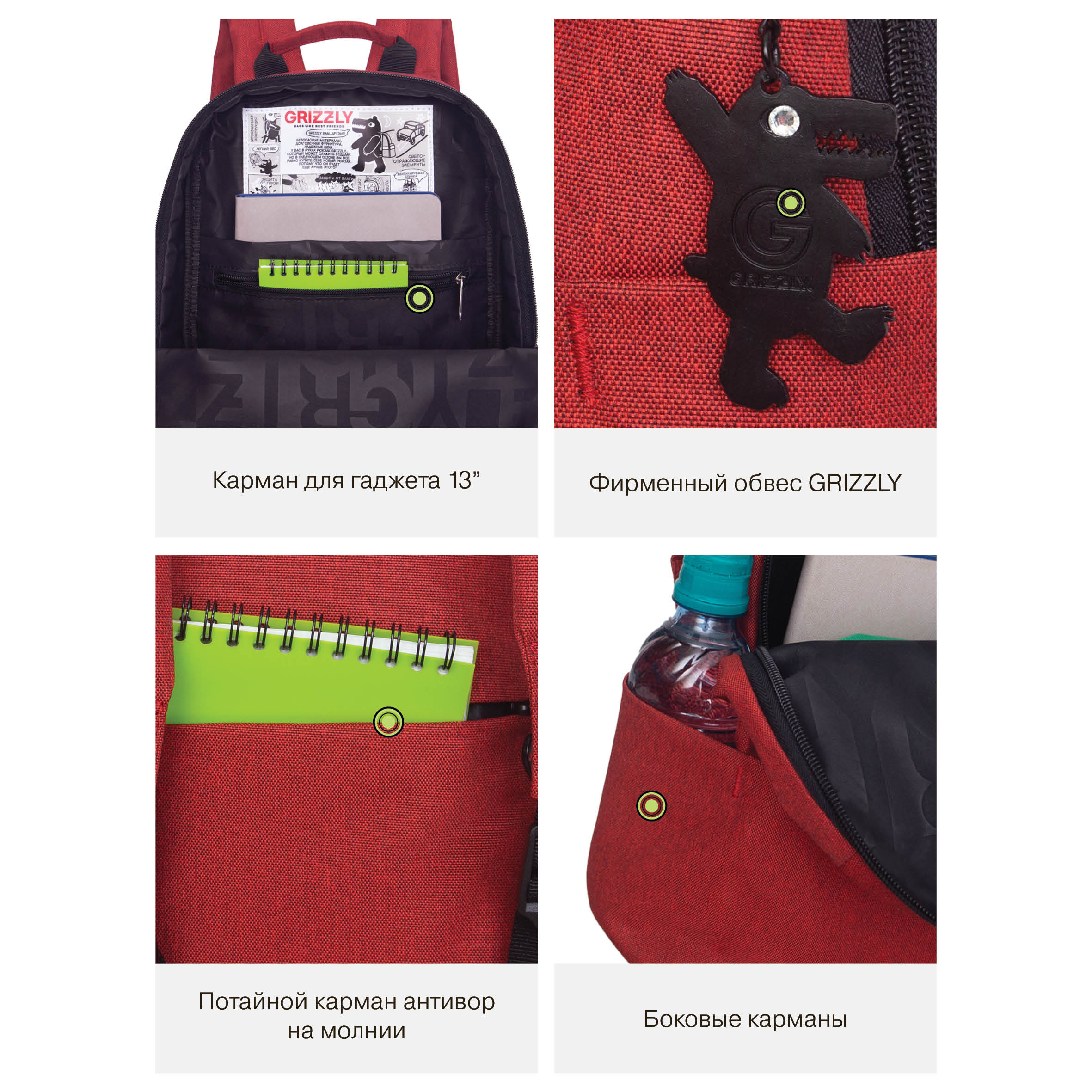 Рюкзак Grizzly для девочки - фото 10