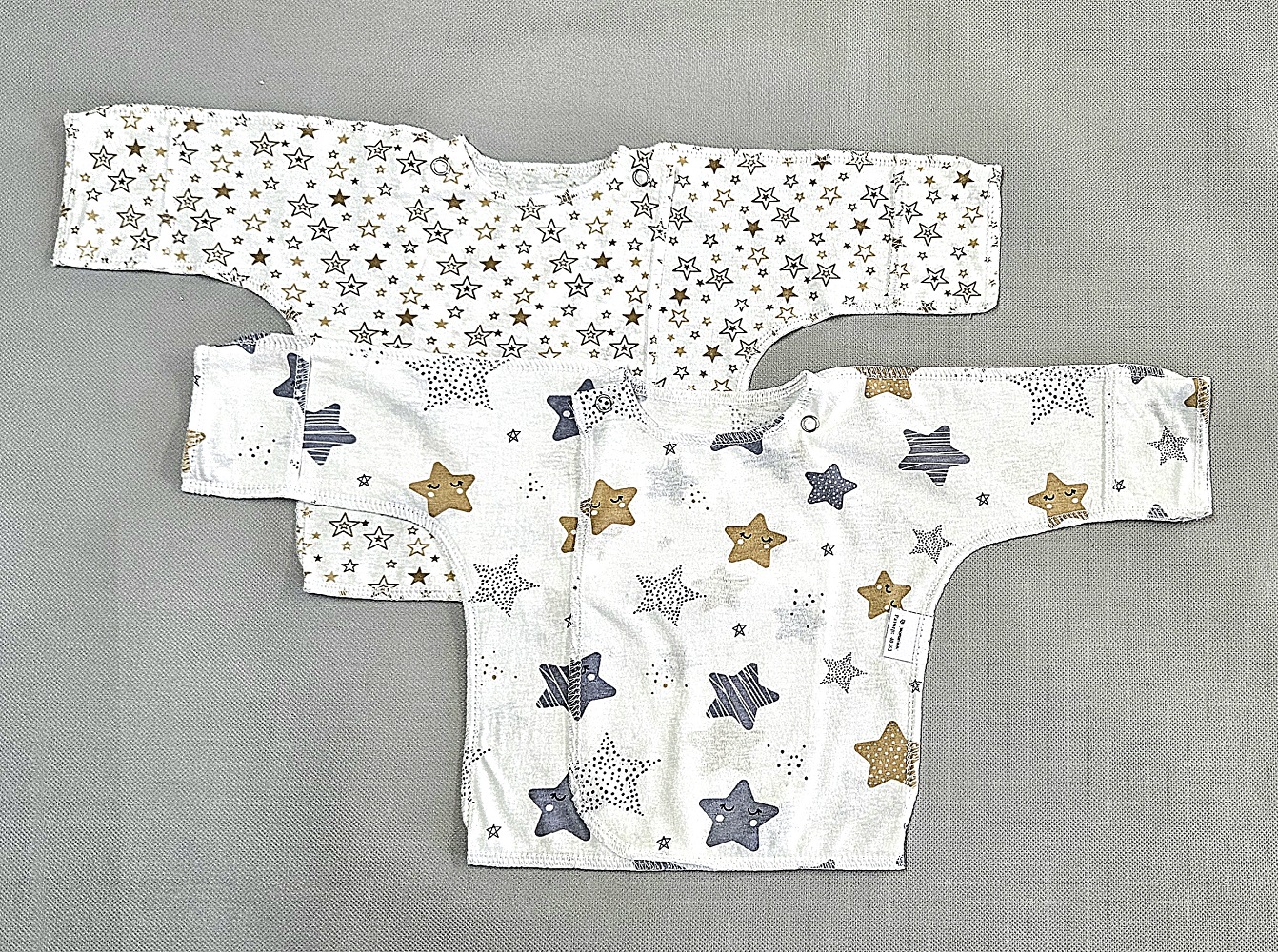 Распашонка 2 шт ЯСЕЛЬКА 100-К(2шт)звезды - фото 1