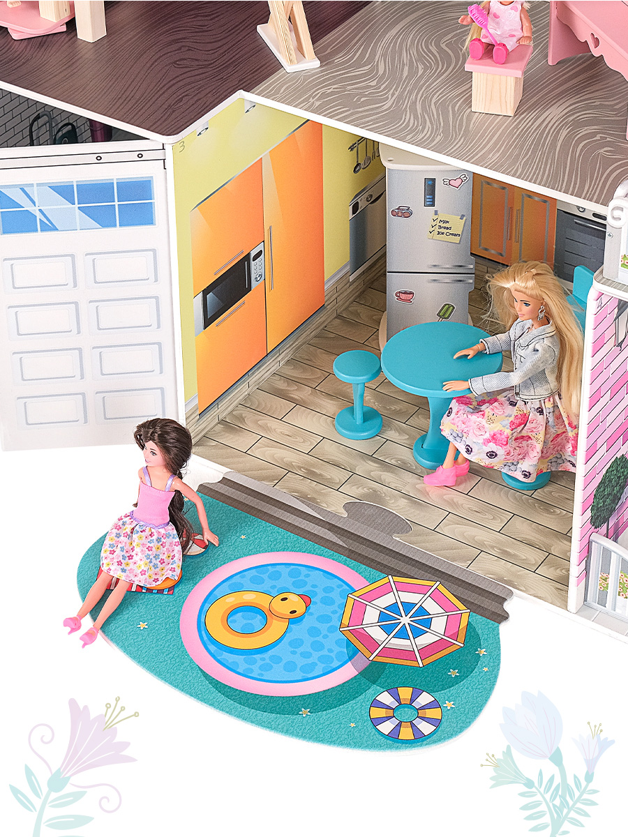 Домик для кукол PAREMO 134 см с мебелью PD318-17 - фото 15