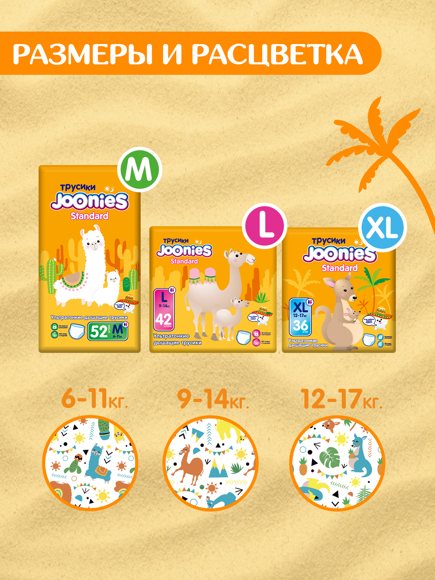 Трусики Joonies Standard XL (12-17 кг) 36 шт. - фото 6