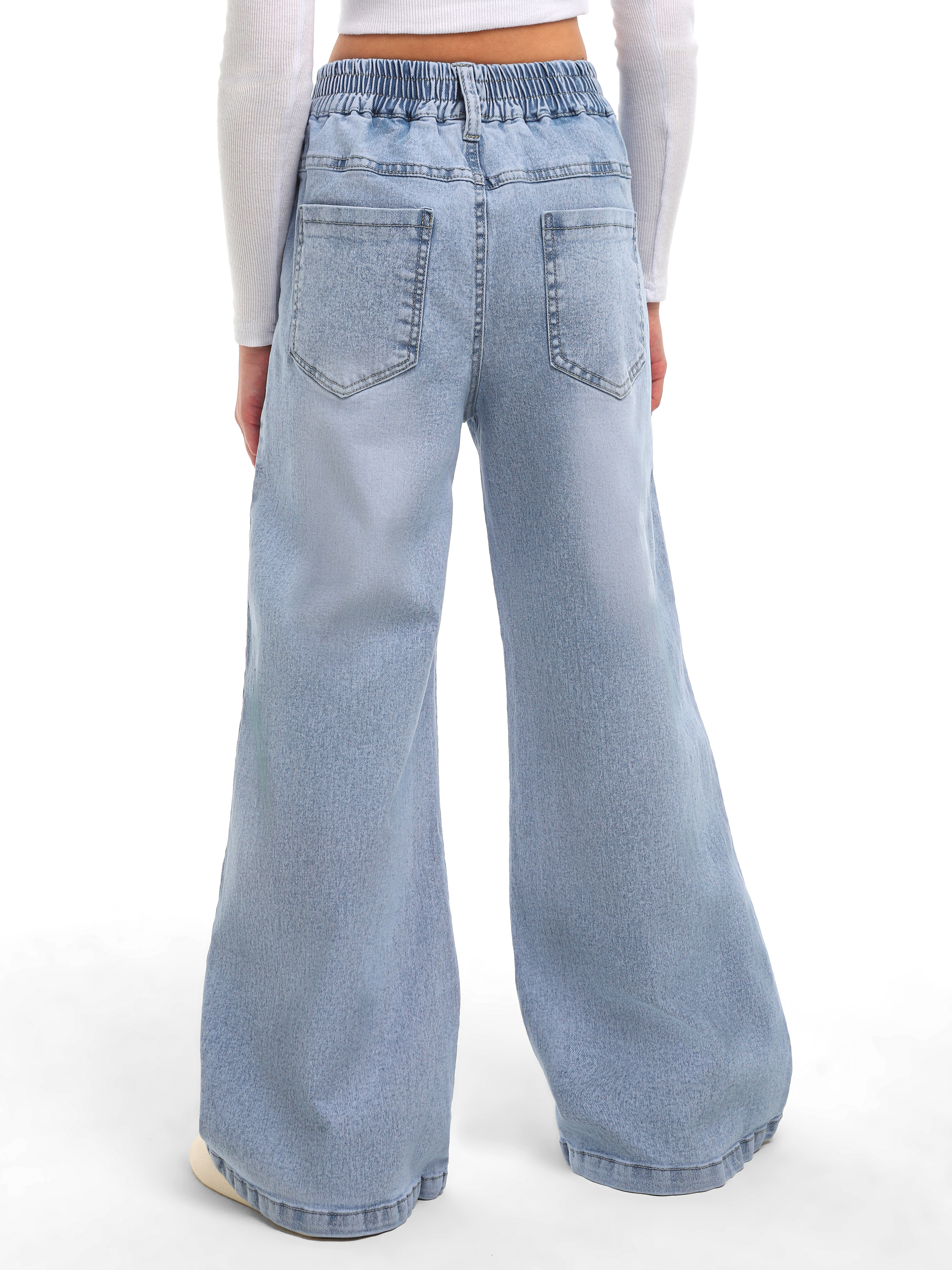 Джинсы-палаццо СИНИЙ МИР WD8168NJ-G63 - фото 2