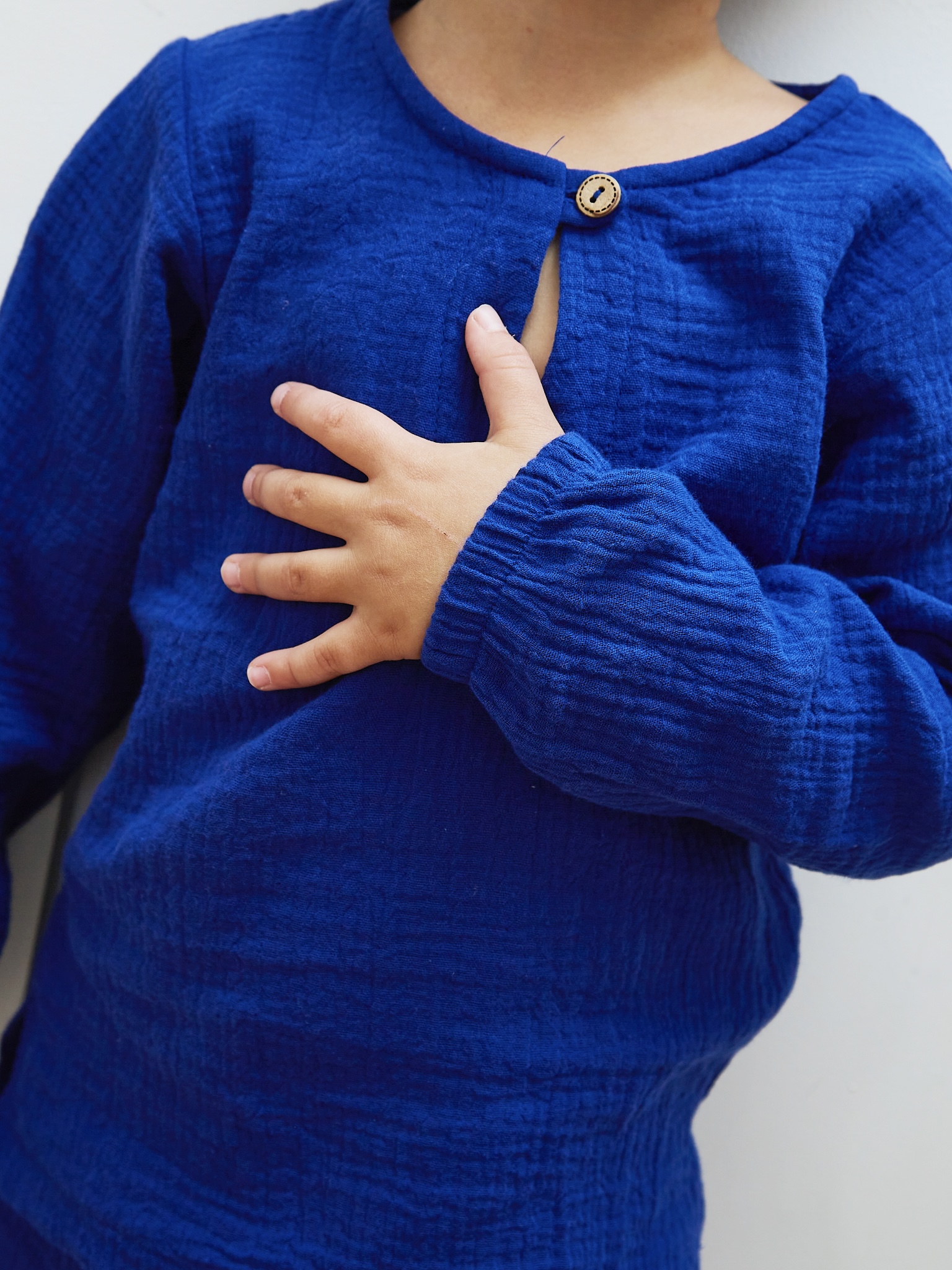 Лонгслив и брюки MOUN Костюм_муслин_индиго - фото 6