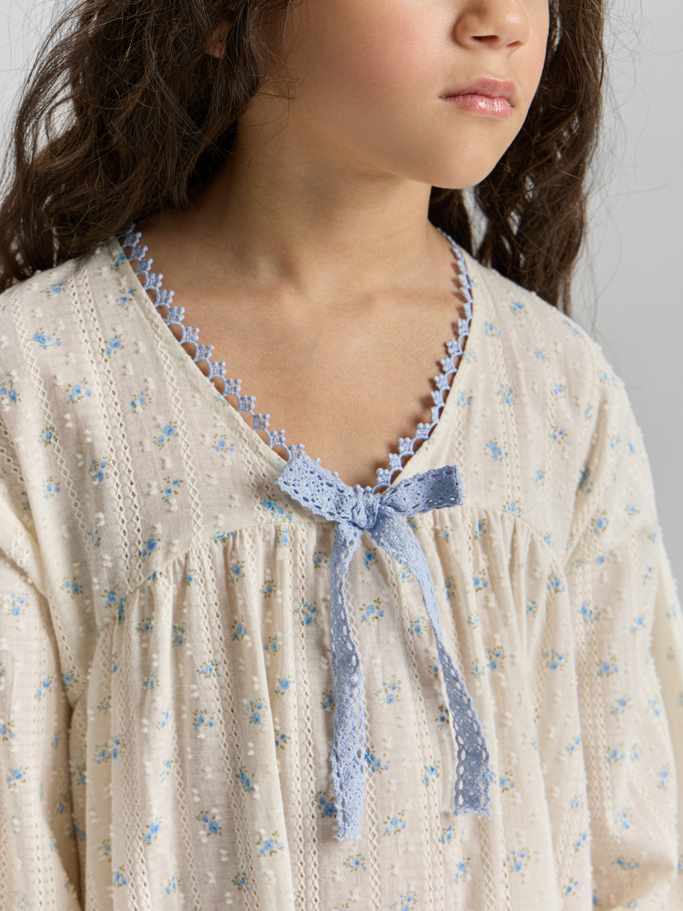 Ночная сорочка Happy Baby 88680-1_white-blue - фото 3