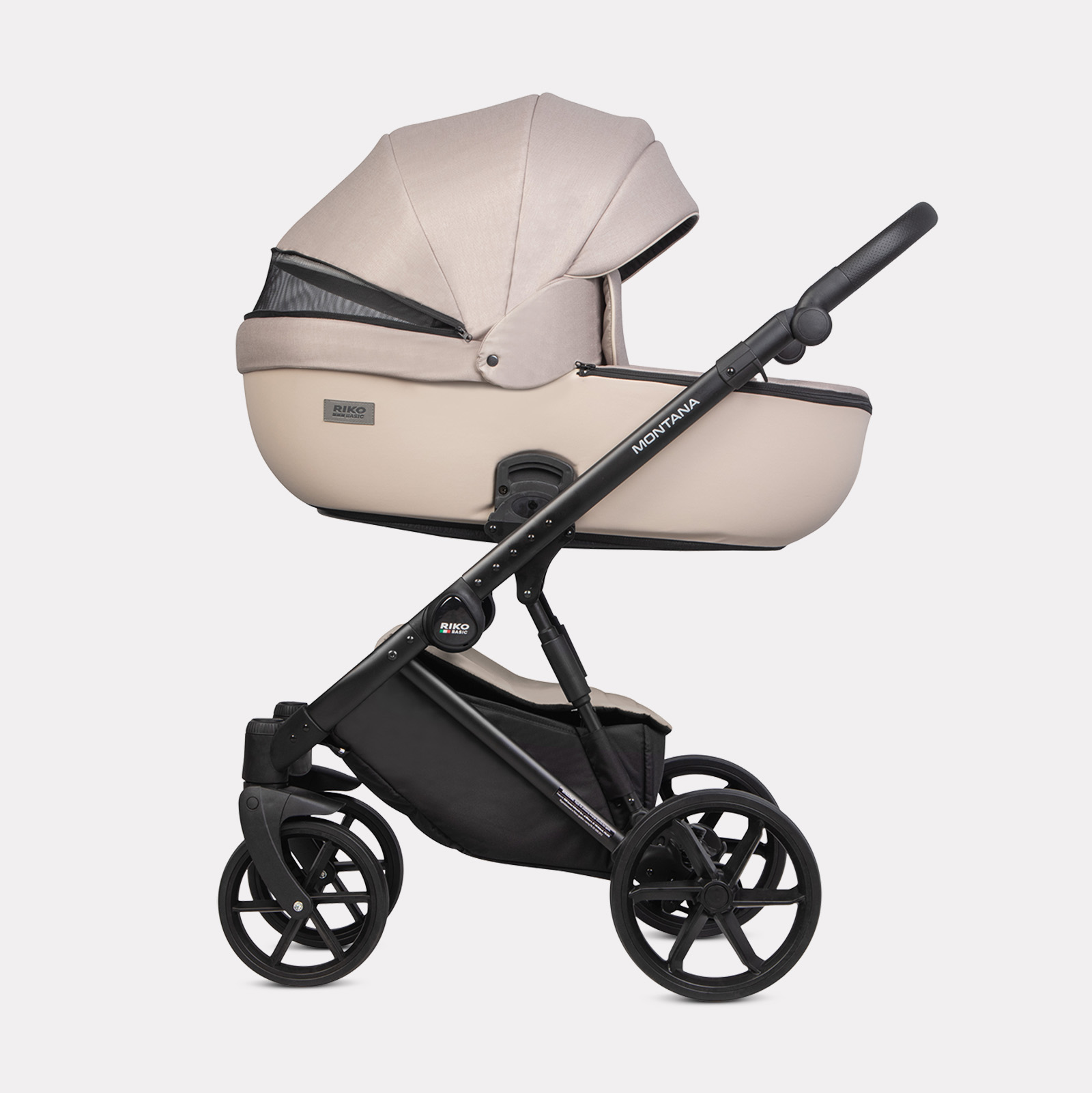 Коляска 3в1 Riko Basic Montana Plus бежевый - фото 3