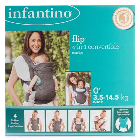 Набор INFANTINO рюкзак-кенгуру 4в1 с игрушкой 5204P