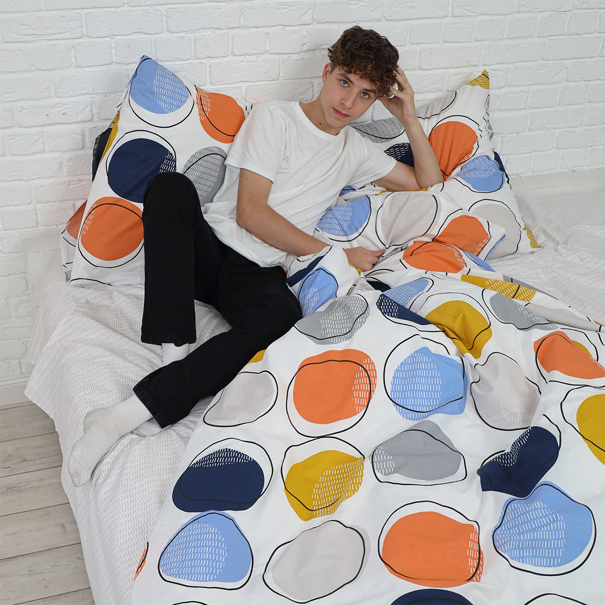 Комплект постельного белья BRAVO Росс евро 4 предм. - фото 6