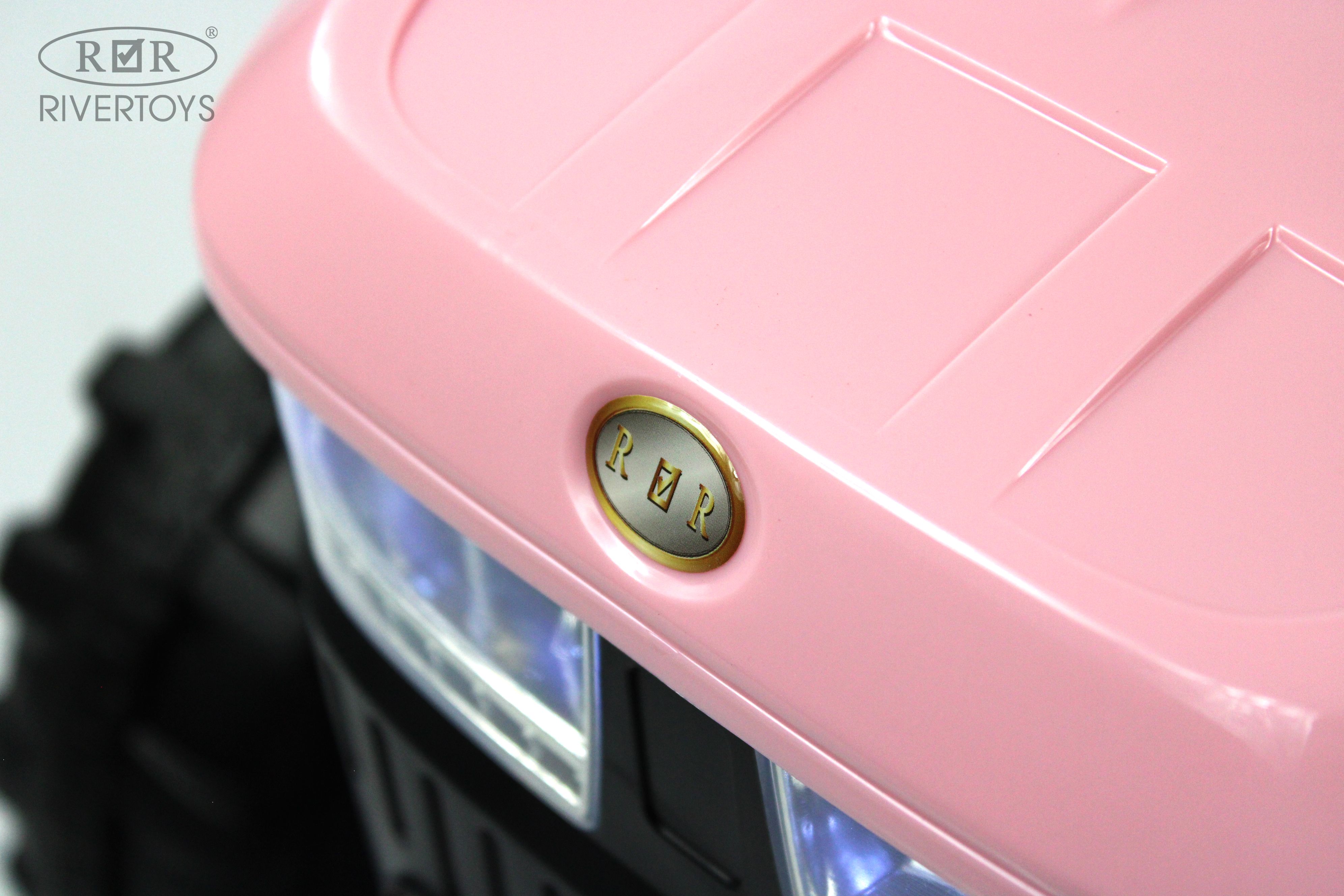 Электромобиль RIVERTOYS O555OO-PINK С пультом ДУ - фото 12