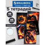 Общая тетрадь Brauberg клетка 48 лист. 5 шт.