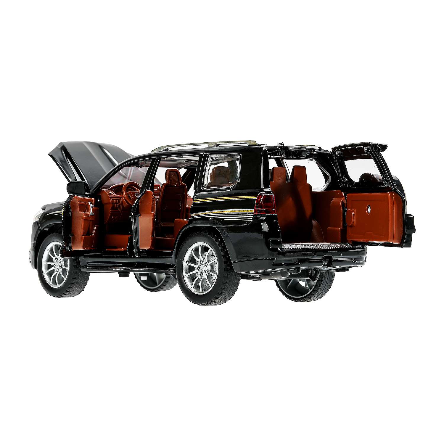 Автомобиль Технопарк Toyota 1:24 черный 384375 - фото 7