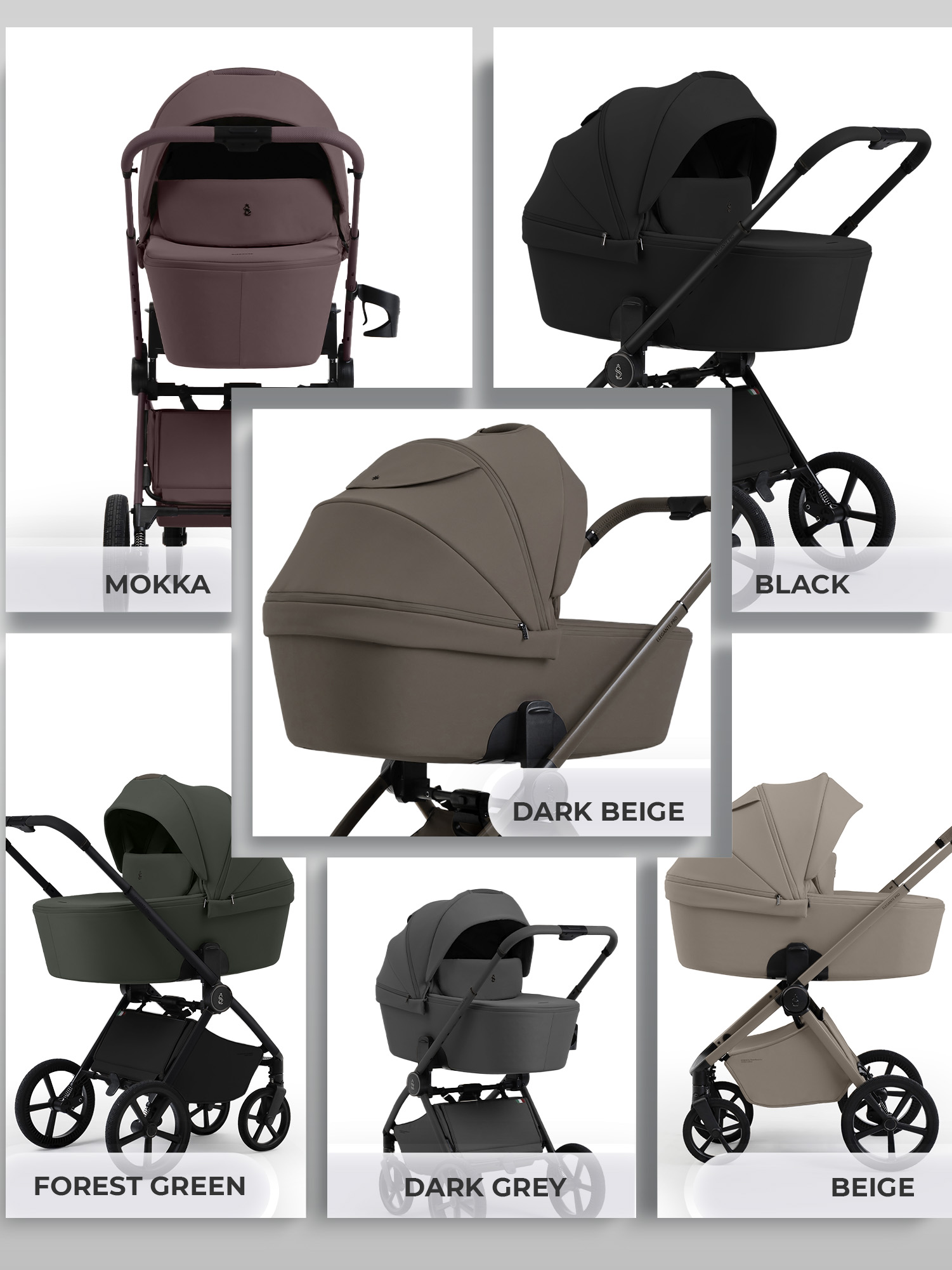 Коляска 2в1 Sweet Baby Elegante Pro Black черный - фото 15