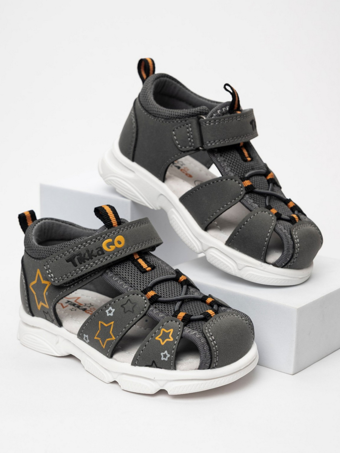 Изображение товара Сандалии TikkaGo Детские летние с закрытым носком и липучкой
