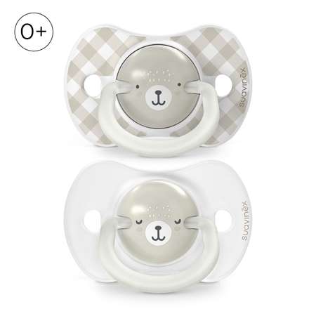 Пустышка Suavinex силикон ортодонтическая от 0 мес. 2 шт.
