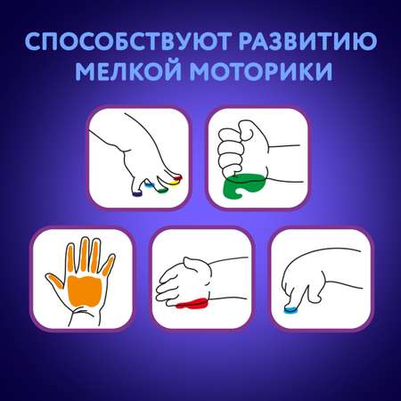 Краски пальчиковые Юнландия 6 цв.