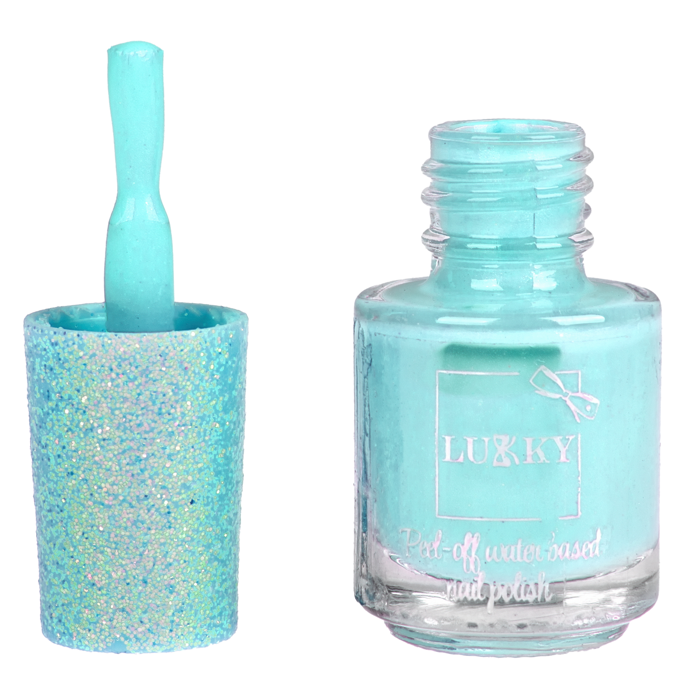 Набор декоративной косметики LUKKY тени с блёстками 2 лака для ногтей блеск для губ стикеры - фото 6