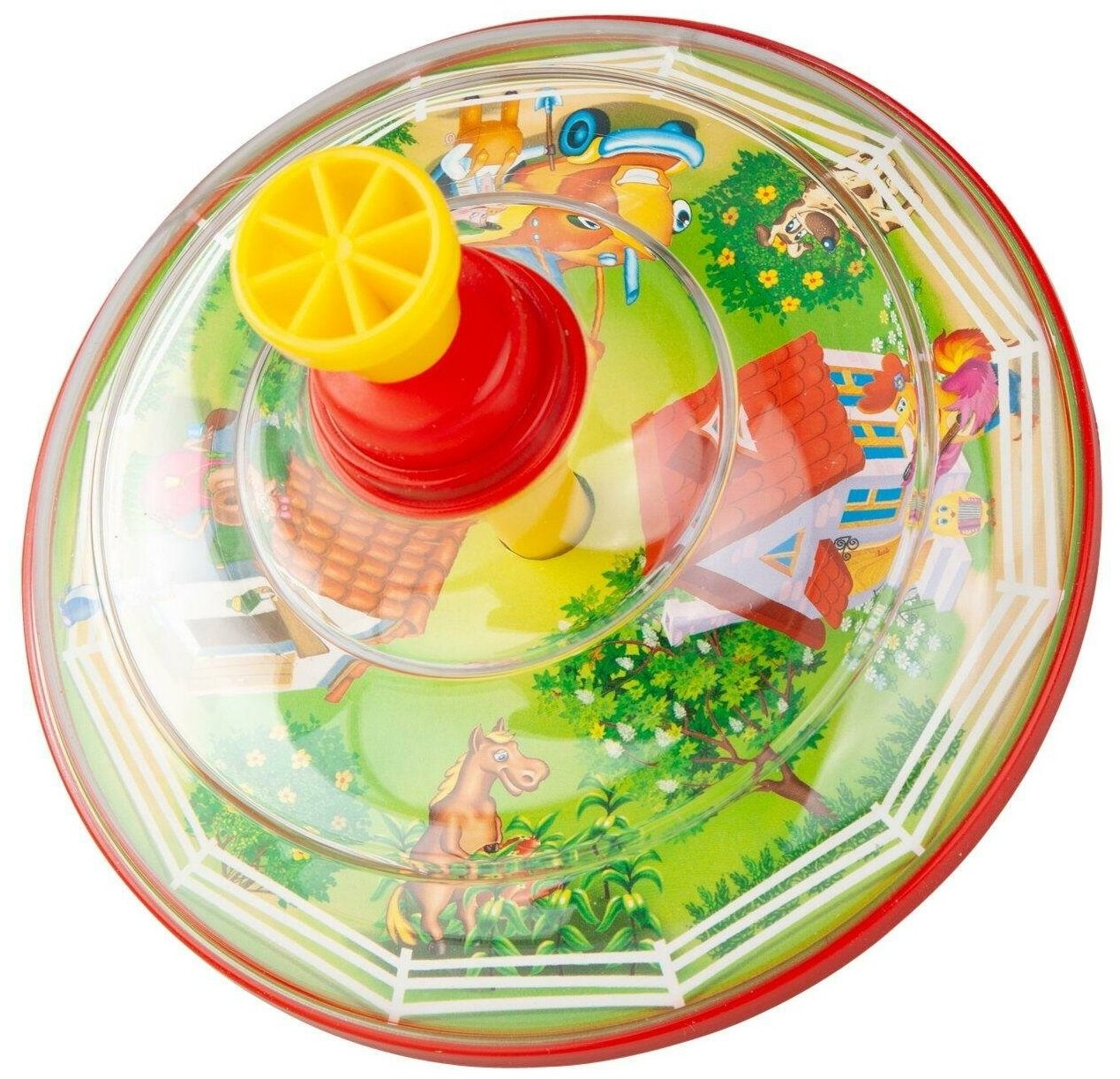 Игрушка Стеллар юла Домик в деревне диаметр 14 см - фото 2