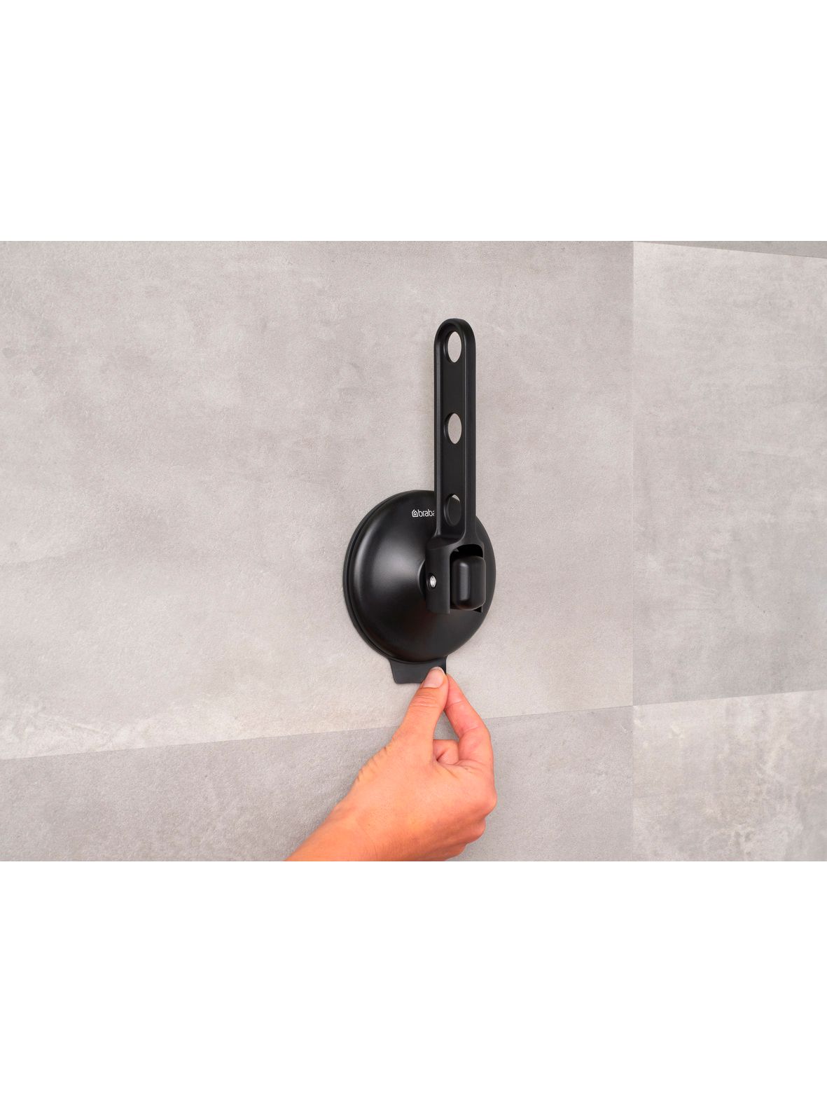 Крючок для одежды Brabantia Refresh & Steam на присоске черный 242823 - фото 6