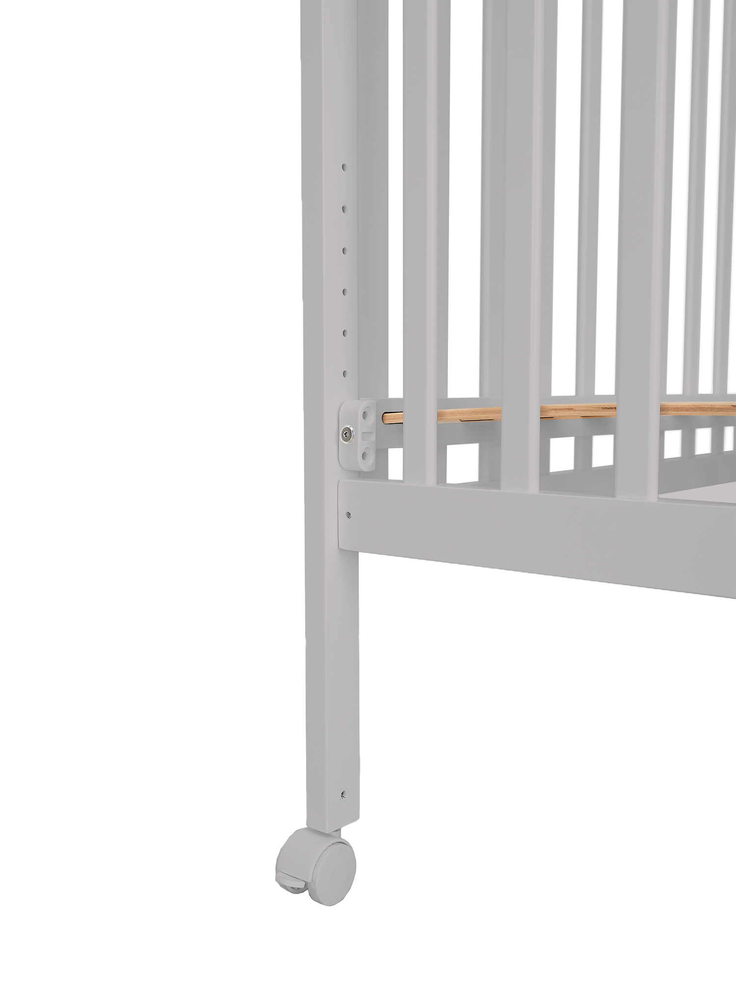 Детская кроватка Sweet Baby Luna с матрасом, без маятника (бежевый, серый) - фото 18