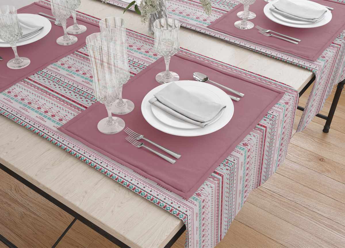 Ткань лен TBY с орнаментом 1.5 х 3 м, цвет бежевый - фото 9