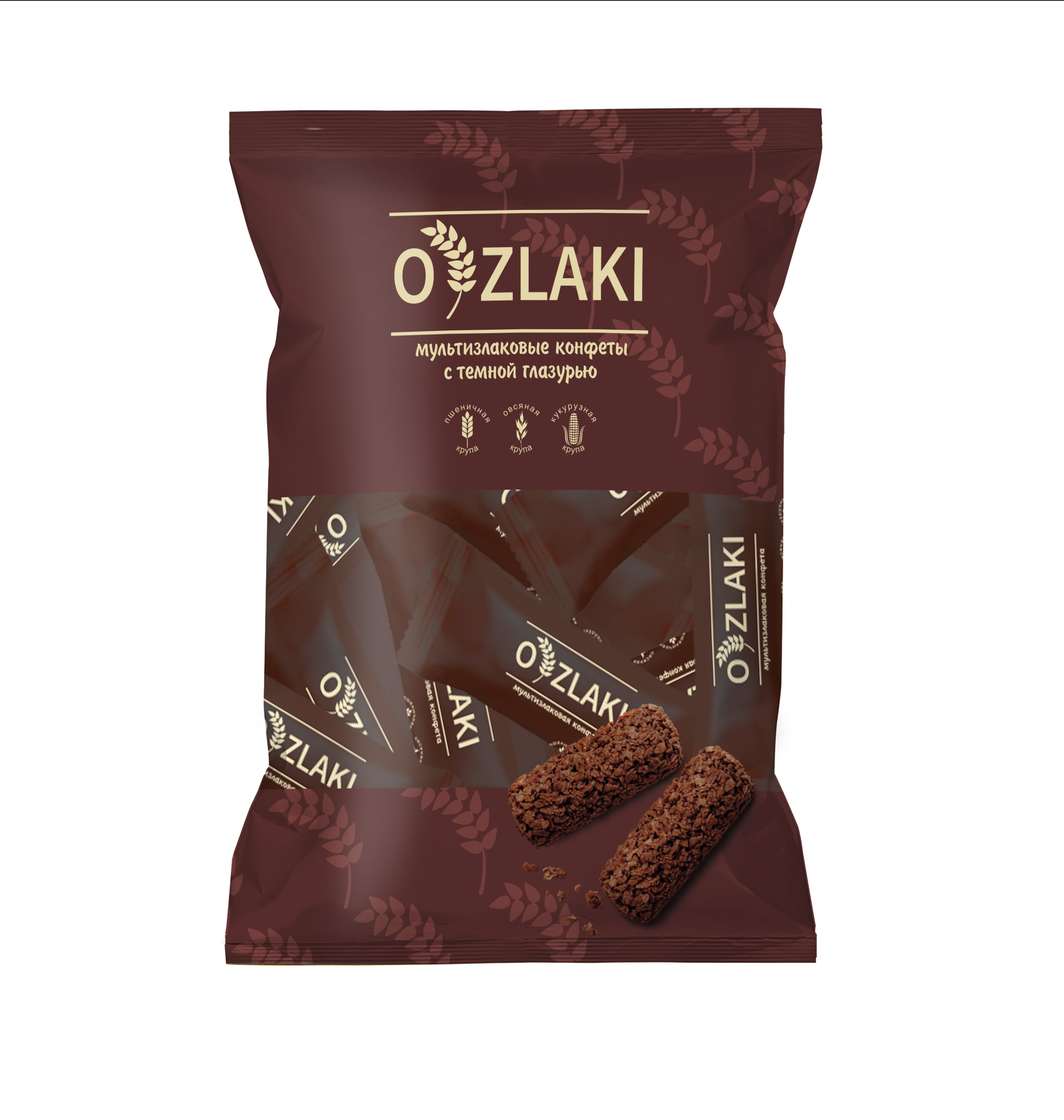 Конфеты мультизлаковые OZLAKI в темной шоколадной глазури - фото 1