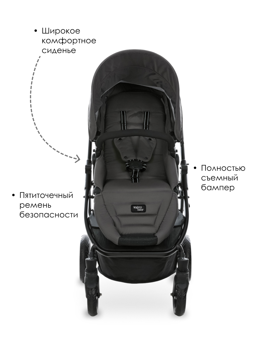Коляска прогулочная Valco baby Snap 4 Ultra Flatt Matt серый - фото 6
