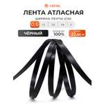 Лента Айрис атласная упаковочная флористическая 6 мм 22.86 м 160 черный
