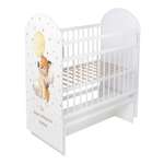 Детская кроватка Ingo My Sleepy MS-03 белый Лисичка, поперечный маятник