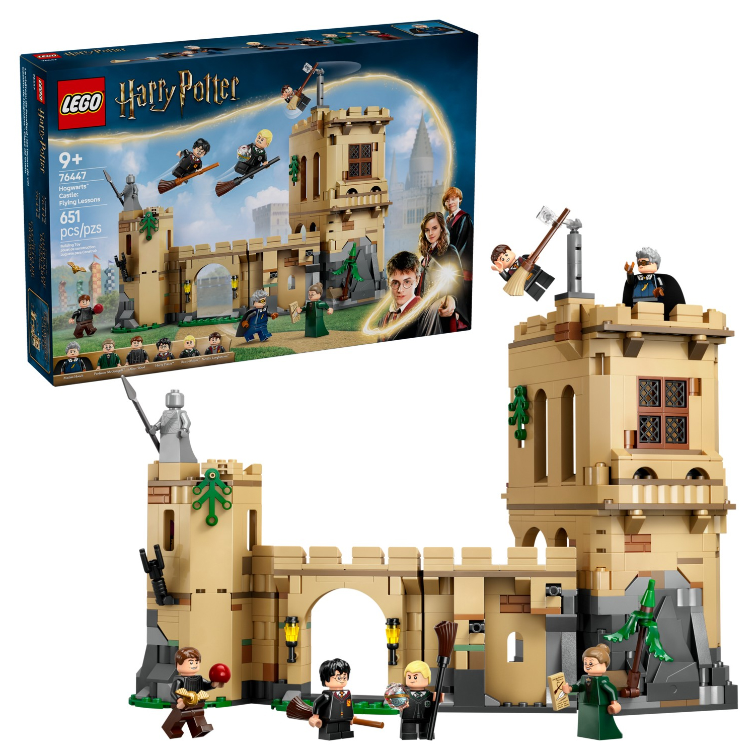 Конструктор LEGO Harry Potter Хогвартс Уроки полетов 651 дет. - фото 1