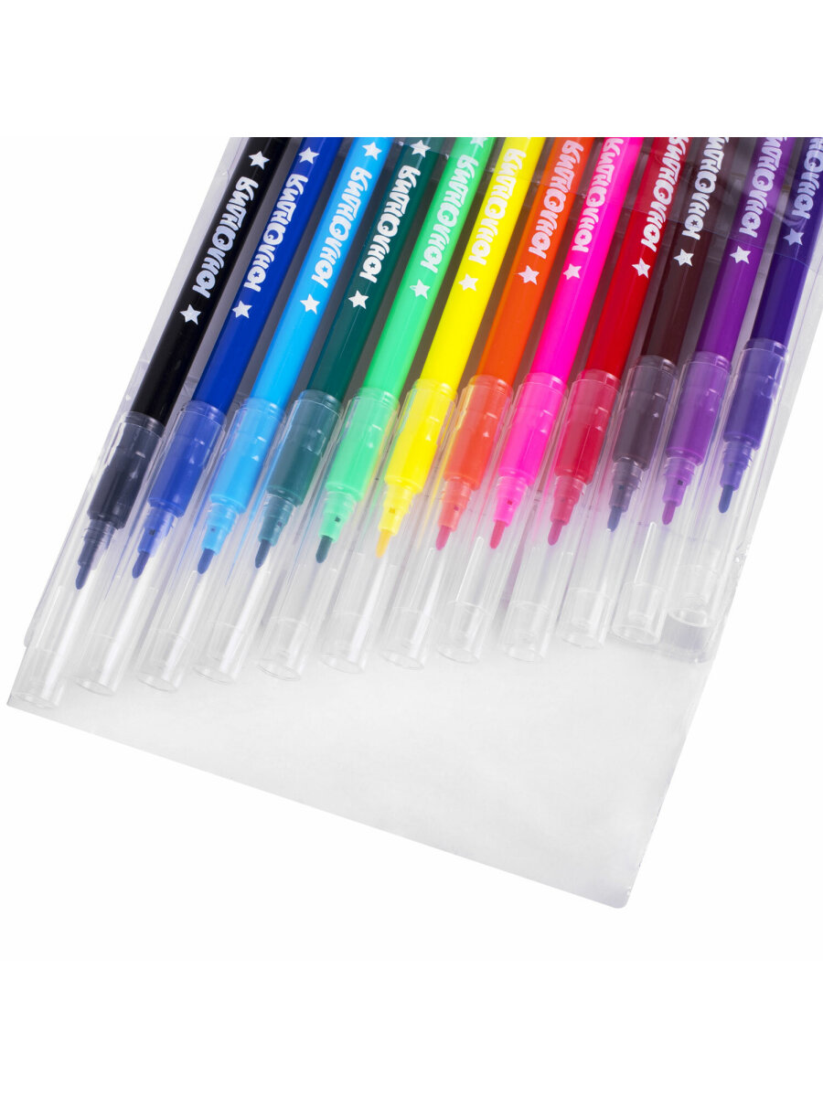 Фломастеры Юнландия 12 шт. - фото 14