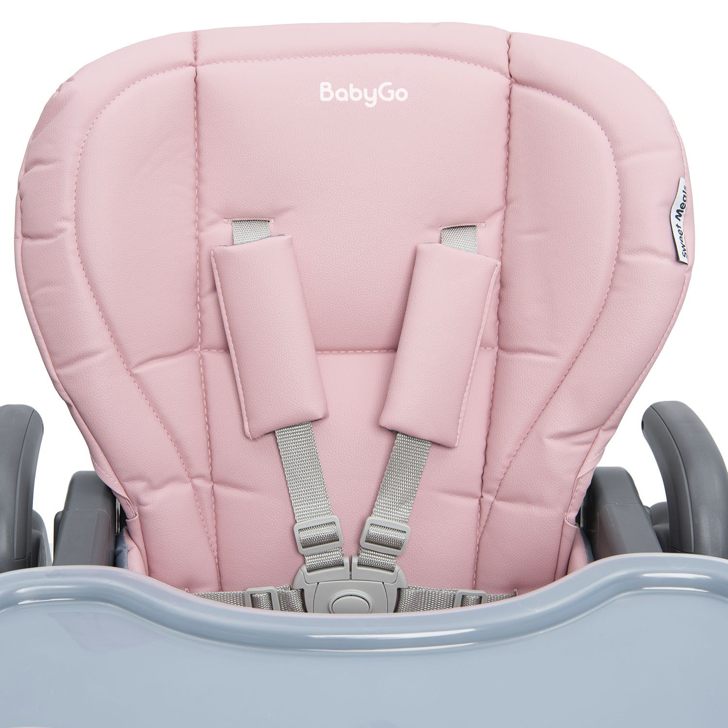 Стульчик для кормления BabyGo Sweet Meals Pink розовый - фото 14