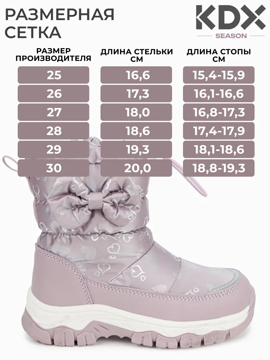 Дутики KDX HAO-22 lilac - фото 4