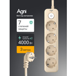 Сетевой фильтр AGNI TP-FD4E