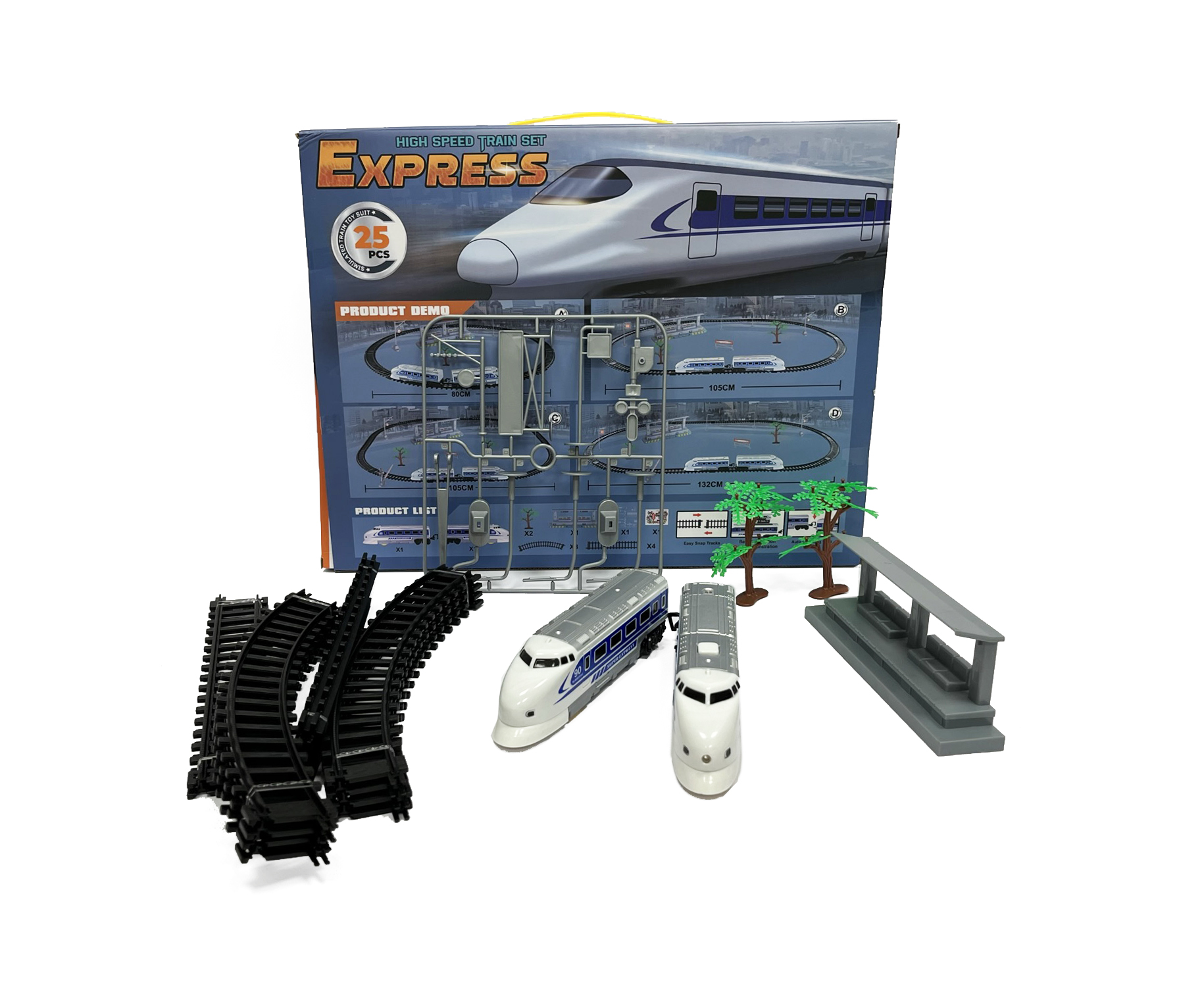 Набор железнодорожный SHARKTOYS 344 см 22200056 - фото 3